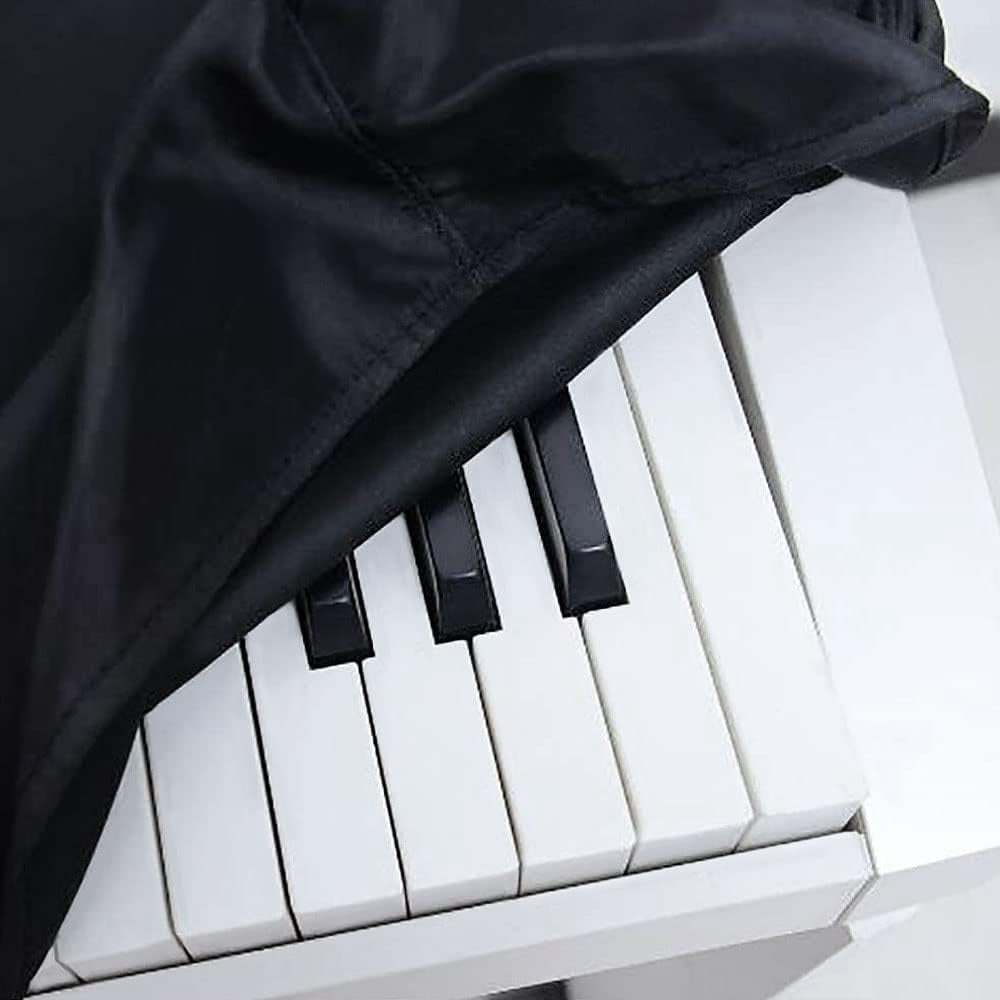 Keyboard Dust Cover Digital Piano Dust Cover - Fits Most 76/88 Keys Electric/Digital Piano Stretchable Protective Keyboard, Elastic Cord Locking Clasp, Machine Washable