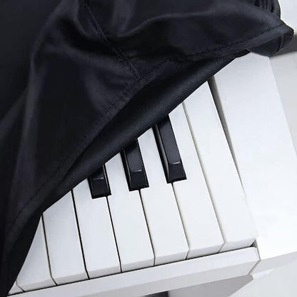 Keyboard Dust Cover Digital Piano Dust Cover - Fits Most 76/88 Keys Electric/Digital Piano Stretchable Protective Keyboard, Elastic Cord Locking Clasp, Machine Washable