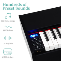 Digital Piano Set Designed for All Skill Levels, 88 Weighted Keys, 140 Timbres, Complete Stand & Stool