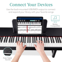 Digital Piano Set Designed for All Skill Levels, 88 Weighted Keys, 140 Timbres, Complete Stand & Stool