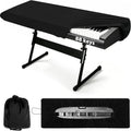 88 Keys Piano Keyboard Dust Cover, Stretchy Protective Keyboard Cover with Elastic Cord Locking Clasp, Universal Fit for All 88 Keys Digital Electronic Pianos, Must Have Piano Accessories